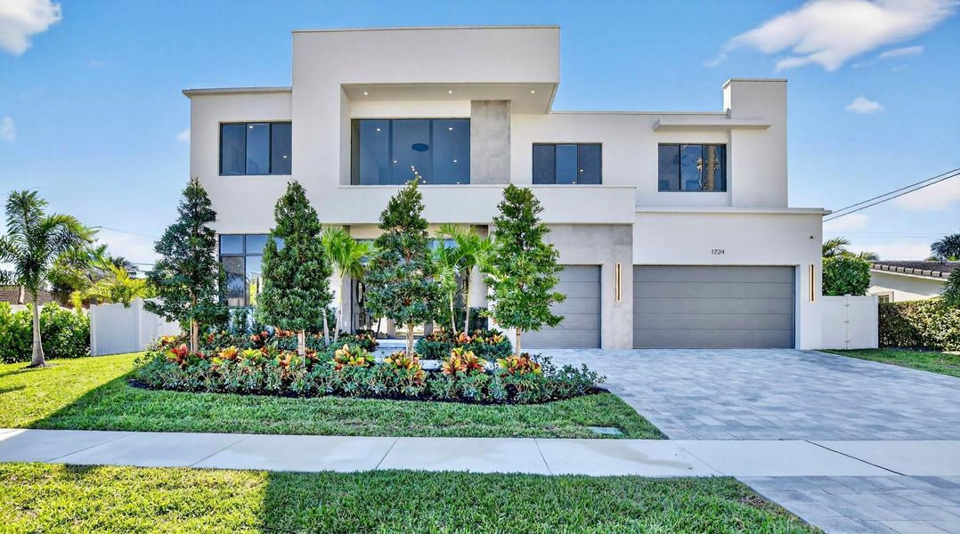 Front exterior of a new home in , Boca Raton, FL, highlighting curb appeal (Image 25).