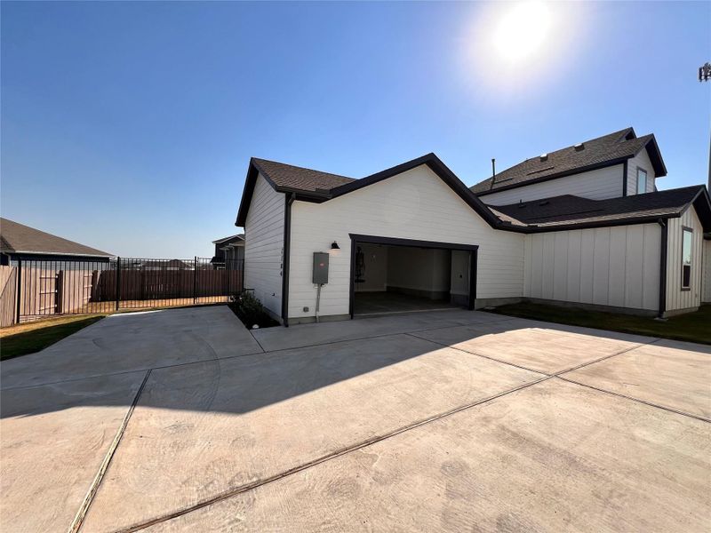 Garage and Driveway