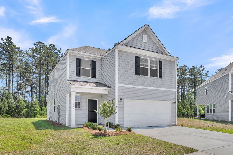 Front exterior of a new home in Wildcat Chase, Summerville, SC, highlighting curb appeal (Image 19).