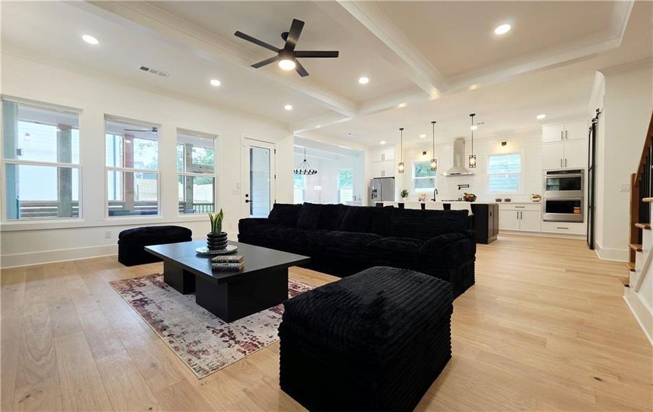 Furnished interior view inside a new home in , Atlanta (Image 52).