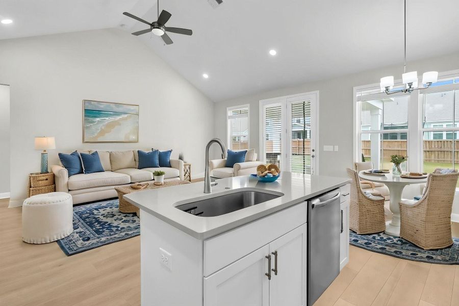 Furnished interior view inside a new home in High Point at Foxbank, Moncks Corner (Image 10).