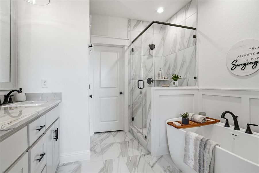 Furnished interior view inside a new home in Villas at Heritage Pointe, Weatherford (Image 11).