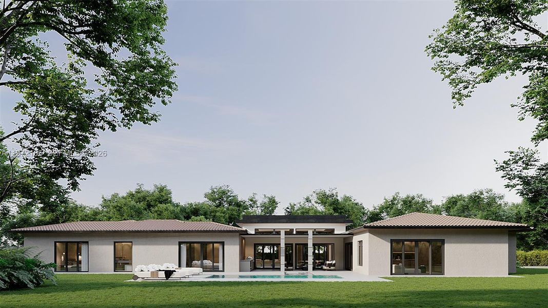 Exterior details and patio area of a home in , Plantation (Image 3).