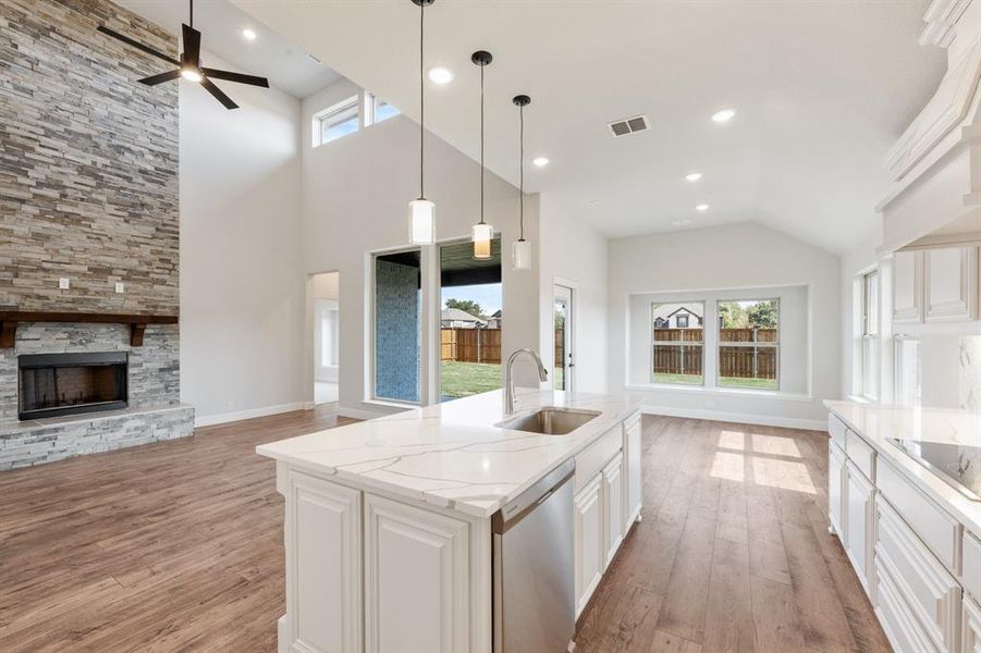 Furnished interior view inside a new home in Mockingbird Hills 60-65, Joshua (Image 9).