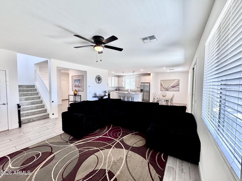 Window Lined Living Room