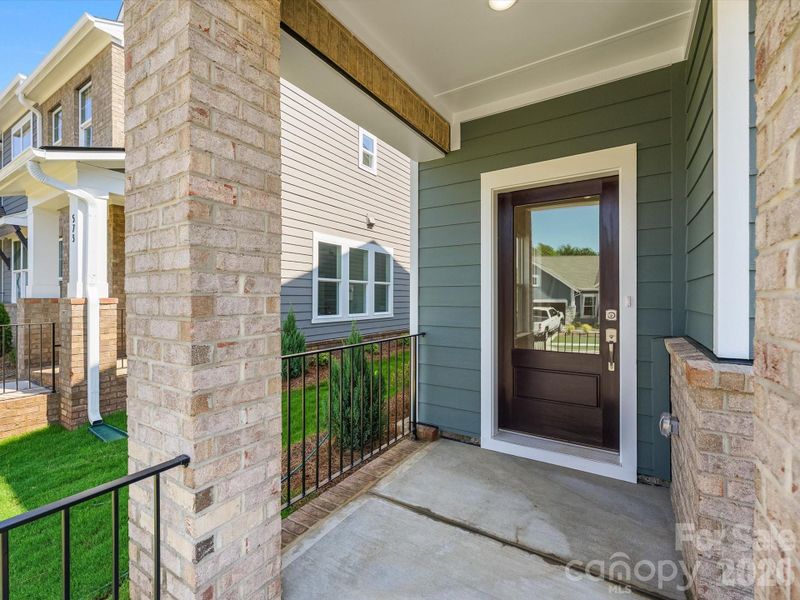 End Unit with Covered Front Porch