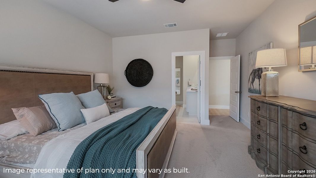 Furnished interior view inside a new home in Brookstone Creek, San Antonio (Image 5).
