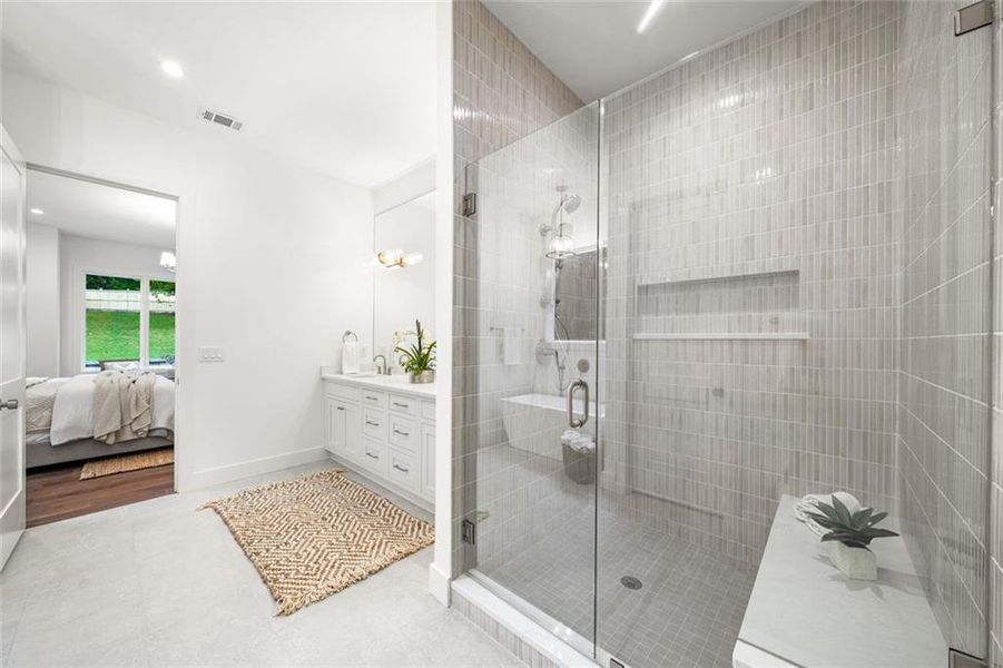 Furnished interior view inside a new home in , Acworth (Image 26).