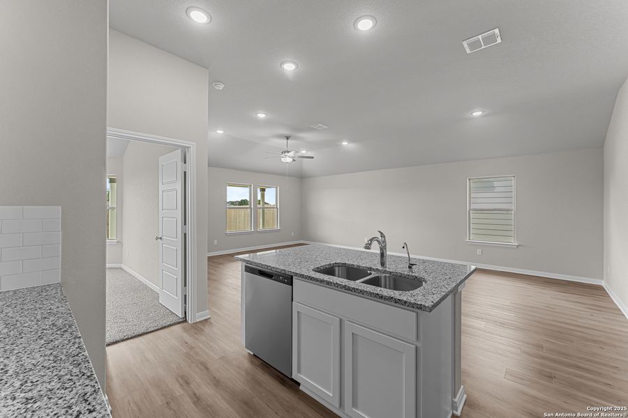 Furnished interior view inside a new home in Meadows at Clear Springs, New Braunfels (Image 4). Furnished interior view inside a new home in Meadows at Clear Springs, New Braunfels (Image 4).