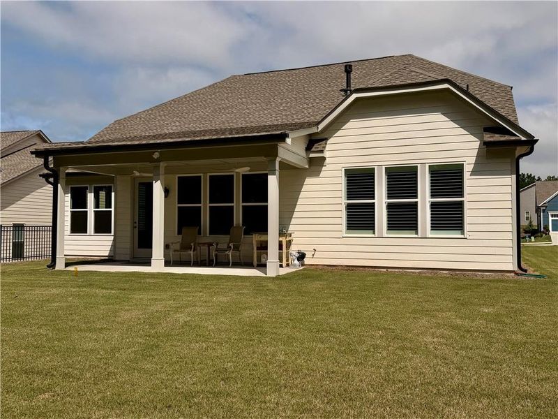 Exterior details and patio area of a home in , Hoschton (Image 21).