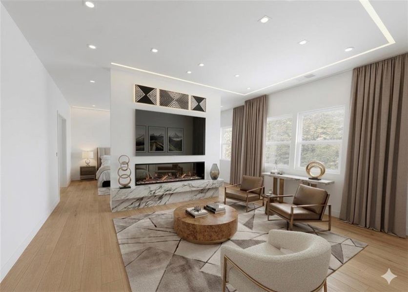 Furnished interior view inside a new home in , Buford (Image 10).