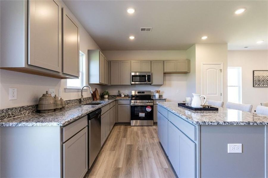 Furnished interior view inside a new home in The Andros, Dalton (Image 10).