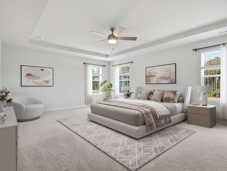 Furnished interior view inside a new home in Fallbrook Single Family Homes, Indian Trail (Image 13). Furnished interior view inside a new home in Fallbrook Single Family Homes, Indian Trail (Image 13).