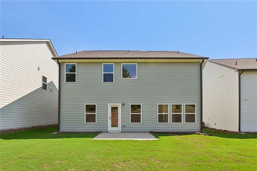 Exterior details and patio area of a home in Langston Reserve, Cartersville (Image 18).