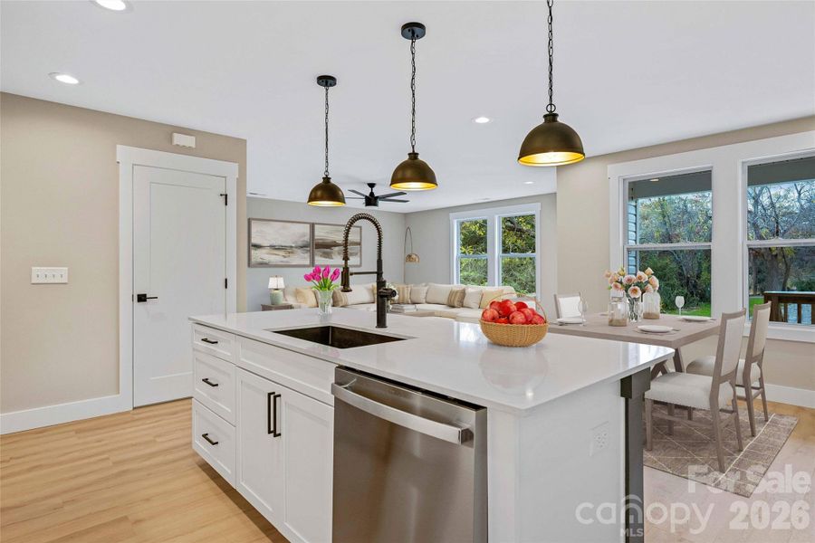 Furnished interior view inside a new home in , Canton (Image 8).