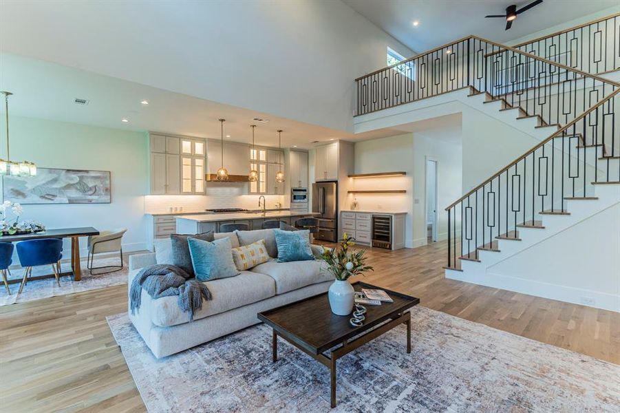 Furnished interior view inside a new home in , Dallas (Image 24).