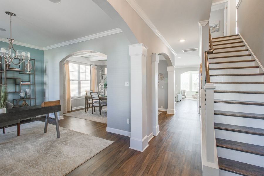 Furnished interior view inside a new home in Bluefield, Lexington (Image 6). Furnished interior view inside a new home in Bluefield, Lexington (Image 6).