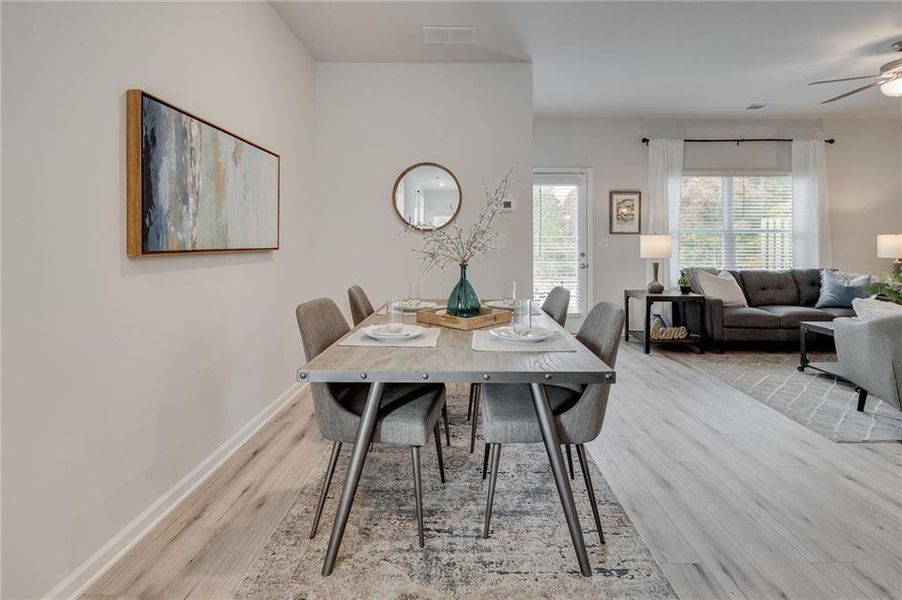 Furnished interior view inside a new home in Creekside Village, Lithonia (Image 9).