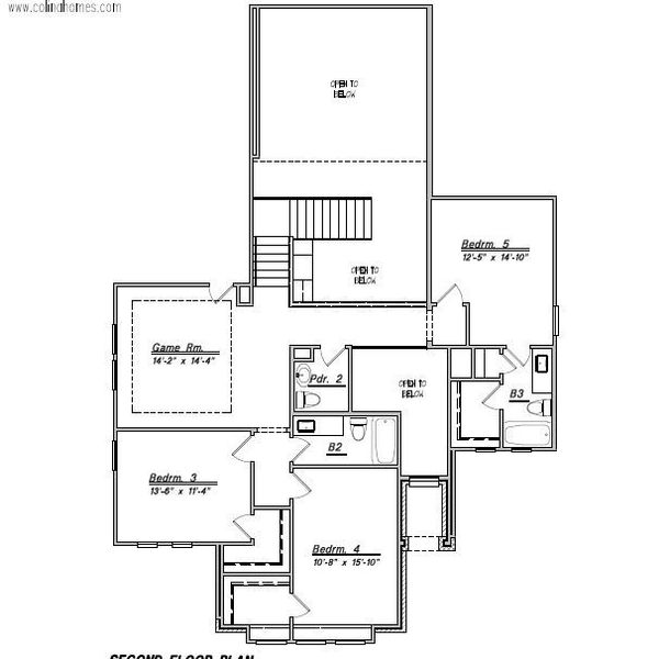 2D floor plan layout for the Floor Plan 3184 by Colina Homes in River Ranch, Dayton, TX (Image 2). 2D floor plan layout for the Floor Plan 3184 by Colina Homes in River Ranch, Dayton, TX (Image 2).