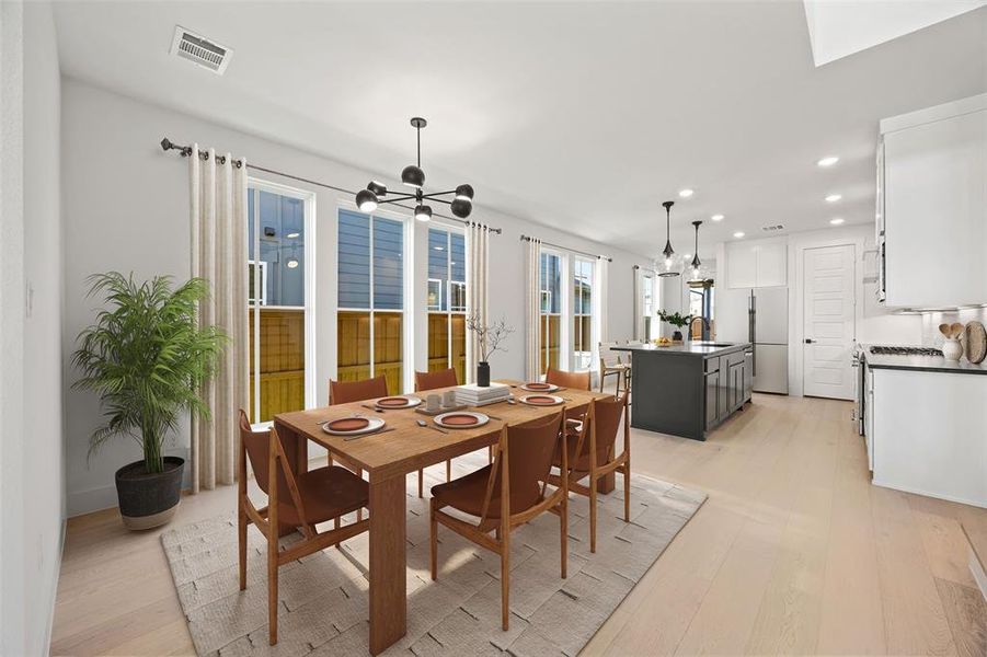 Furnished interior view inside a new home in Fields, Frisco (Image 9). Furnished interior view inside a new home in Fields, Frisco (Image 9).