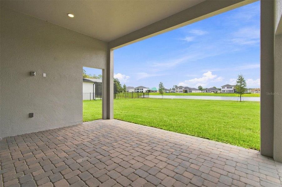 Exterior details and patio area of a home in Solace at Corner Lake, Orlando (Image 3).