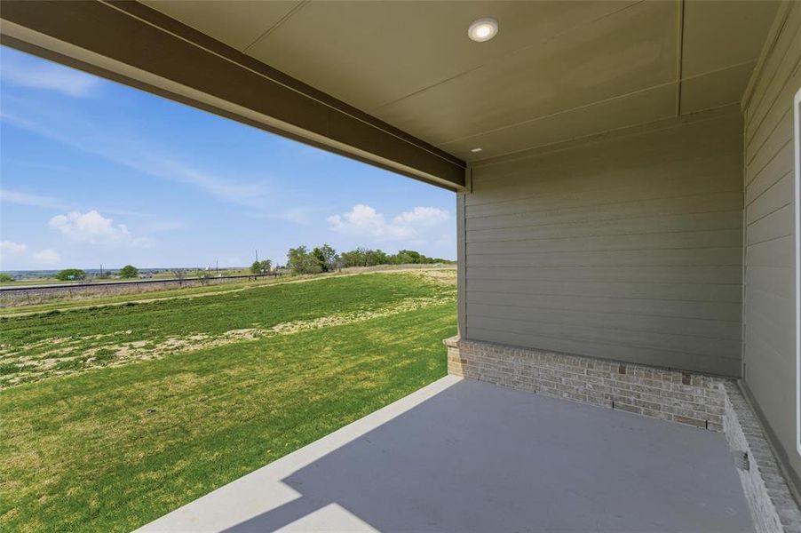 View of patio / terrace featuring a rural view View of patio / terrace featuring a rural view