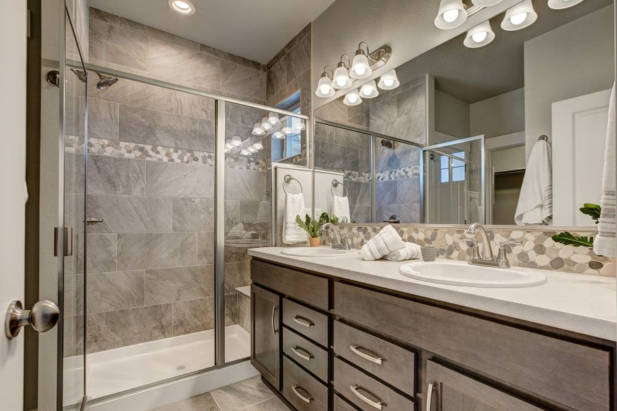 Representative furnished interior of a home built from the The Camden by Landmark Homes in The Lakes at Centerra, Loveland (Image 27). Representative furnished interior of a home built from the The Camden by Landmark Homes in The Lakes at Centerra, Loveland (Image 27).