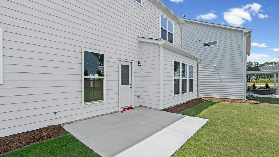 Exterior details and patio area of a home in Hunters Creek, Flowery Branch (Image 4). Exterior details and patio area of a home in Hunters Creek, Flowery Branch (Image 4).