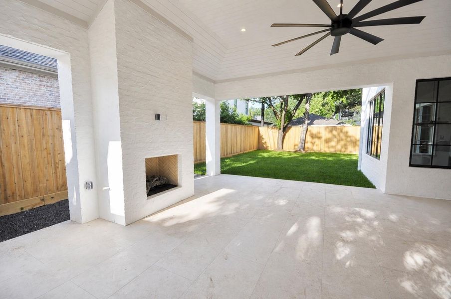 Exterior details and patio area of a home in , Houston (Image 23).