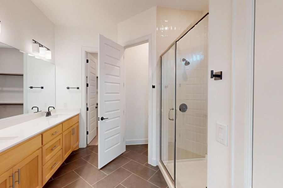 Furnished interior view inside a new home in Cascades at Onion Creek, Austin (Image 33). Furnished interior view inside a new home in Cascades at Onion Creek, Austin (Image 33).