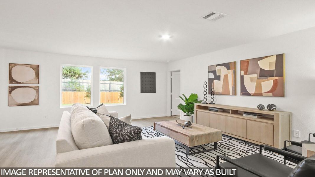 Furnished interior view inside a new home in Lexington Heights, Willis (Image 4).