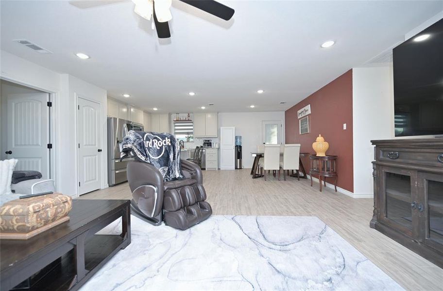 Living facing kitchen & Dining Living facing kitchen & Dining