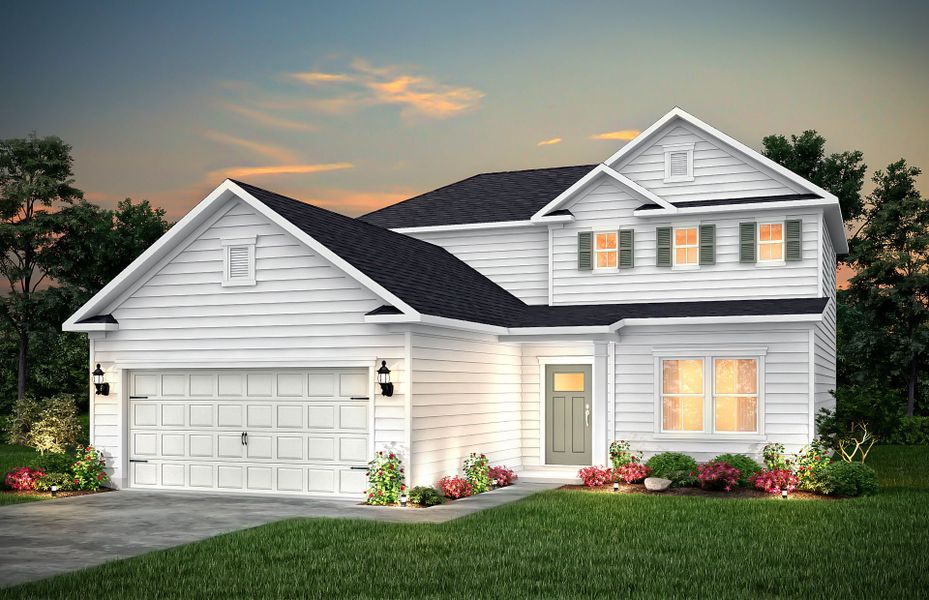 Representative exterior photo of a completed home built from the Hartwell by Pulte Homes in Indigo Park, Easley, SC (Image 1).