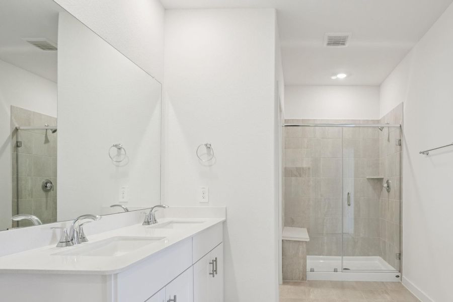 Furnished interior view inside a new home in Kemah Crossing - City Series, Kemah (Image 12).