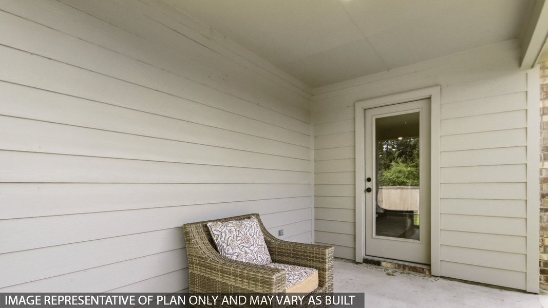 Exterior details and patio area of a home in Mill Creek, Magnolia (Image 3). Exterior details and patio area of a home in Mill Creek, Magnolia (Image 3).