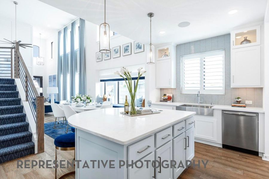 Furnished interior view inside a new home in Pomona, Manvel (Image 41).