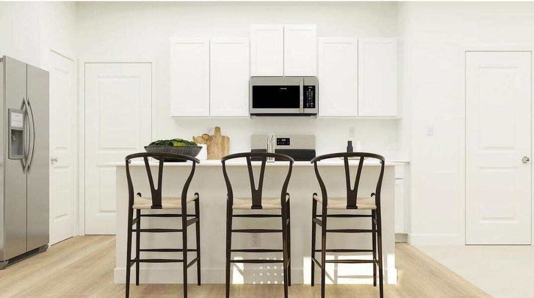 Furnished interior view inside a new home in Lindera Preserve at Cane Bay Plantation: Sabal Collection, Summerville (Image 9). Furnished interior view inside a new home in Lindera Preserve at Cane Bay Plantation: Sabal Collection, Summerville (Image 9).