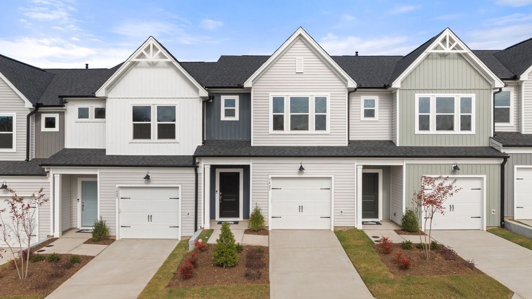 Front exterior of a new home in McConnell Ridge, McLeansville, NC, highlighting curb appeal (Image 14).