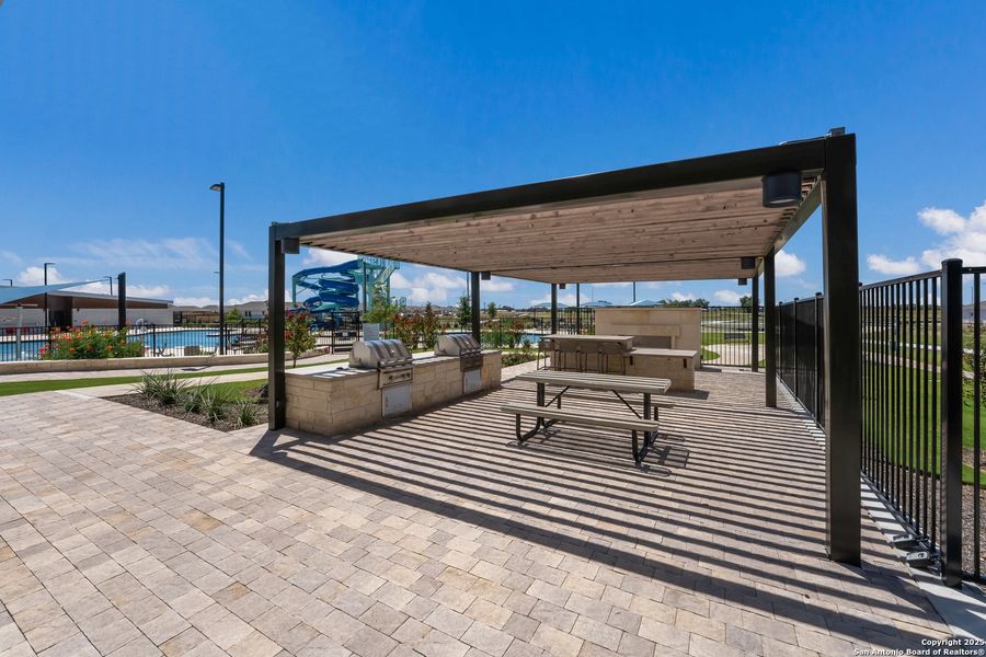 Front exterior of a new home in Navarro Ranch: Coastline Collection, Seguin, TX, highlighting curb appeal (Image 24). Front exterior of a new home in Navarro Ranch: Coastline Collection, Seguin, TX, highlighting curb appeal (Image 24).