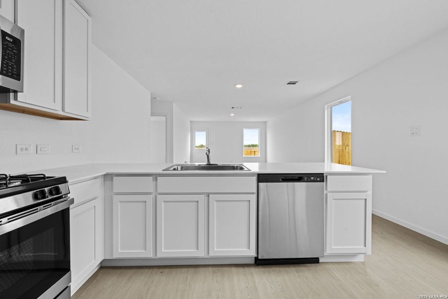Furnished interior view inside a new home in Spring Grove, San Antonio (Image 5). Furnished interior view inside a new home in Spring Grove, San Antonio (Image 5).