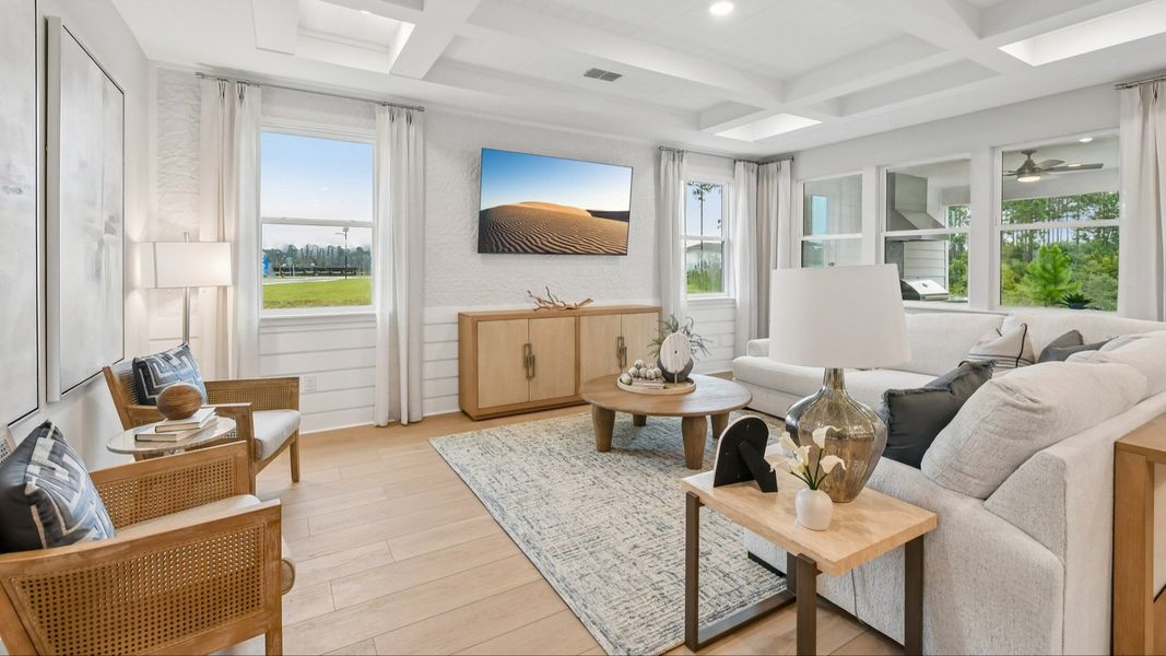 Living Area in the Marigold Floor Plan at Haven at Diamond Springs