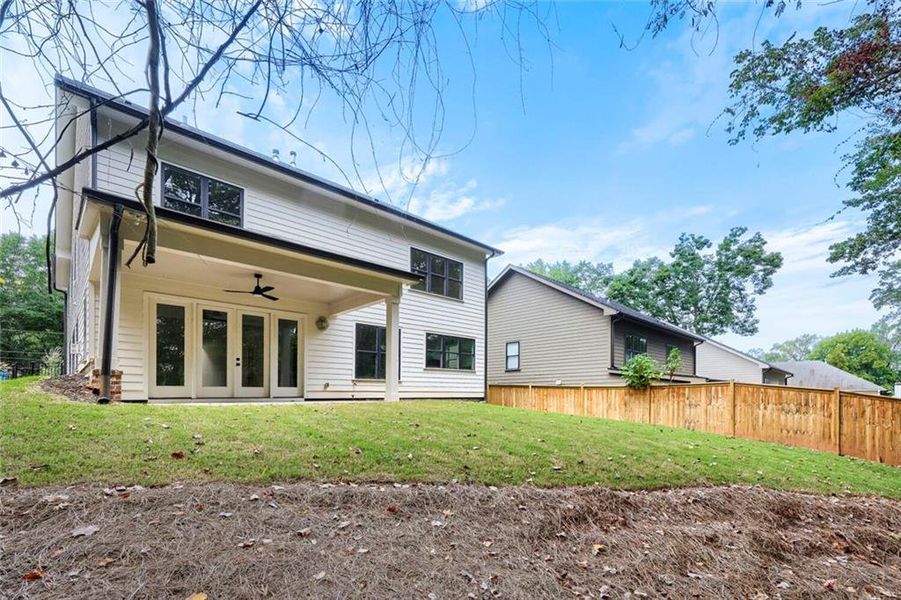 Exterior details and patio area of a home in , Atlanta (Image 34).