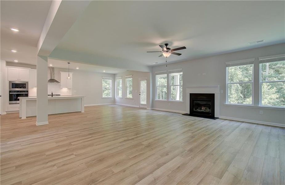 Spacious, unfurnished interior of a new home in Grandview at Millers Mill, Stockbridge (Image 19). Spacious, unfurnished interior of a new home in Grandview at Millers Mill, Stockbridge (Image 19).