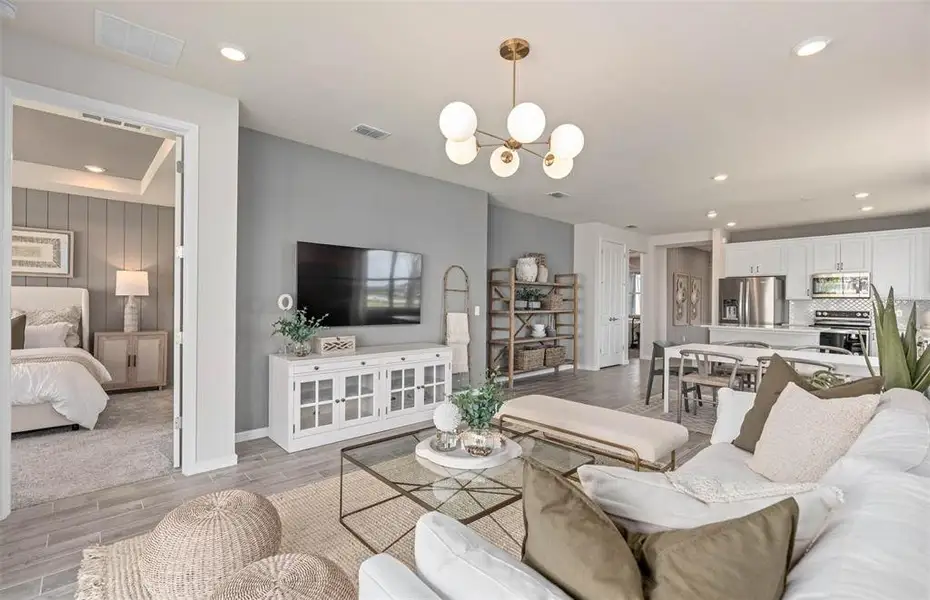 Furnished interior view inside a new home in Del Webb Sunbridge, St. Cloud (Image 12).