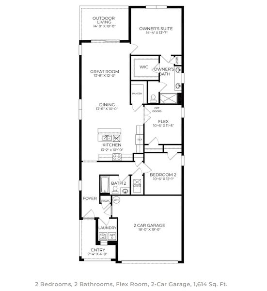 2D floor plan layout of this home in Lakes of Mount Dora, Mount Dora, FL (Image 1). 2D floor plan layout of this home in Lakes of Mount Dora, Mount Dora, FL (Image 1).