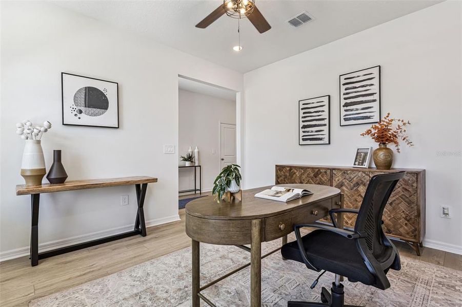 Furnished interior view inside a new home in Estes Reserve, Eustis (Image 11).