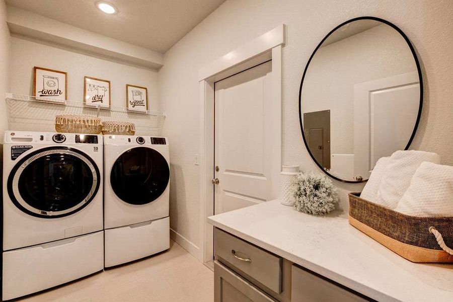 Laundry Room - Not Actual Home - Finishes May Vary