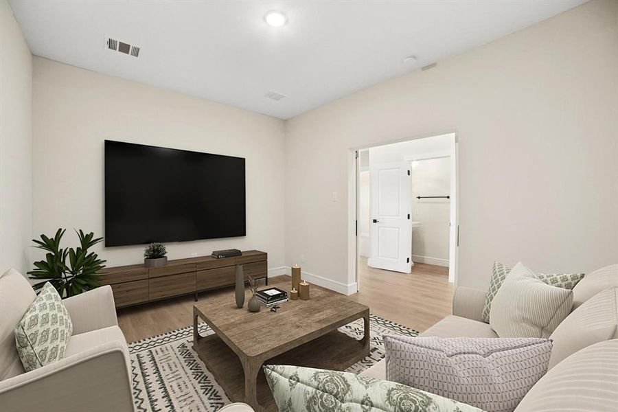 Furnished interior view inside a new home in Elevon, Lavon (Image 17). Furnished interior view inside a new home in Elevon, Lavon (Image 17).