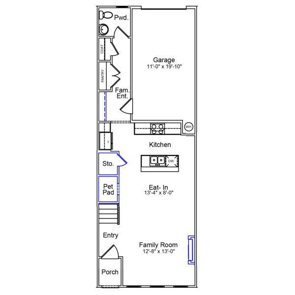 2D floor plan layout of this home in Nichols Landing, Charlotte, NC (Image 2). 2D floor plan layout of this home in Nichols Landing, Charlotte, NC (Image 2).