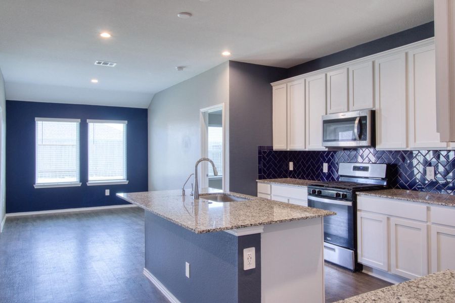Furnished interior view inside a new home in Central Park, Texas City (Image 3). Furnished interior view inside a new home in Central Park, Texas City (Image 3).